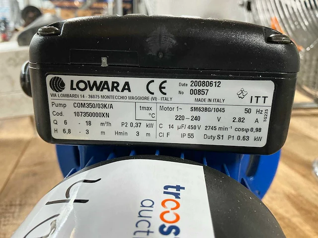 Lowara com350/03k/a pompunit - afbeelding 5 van  5
