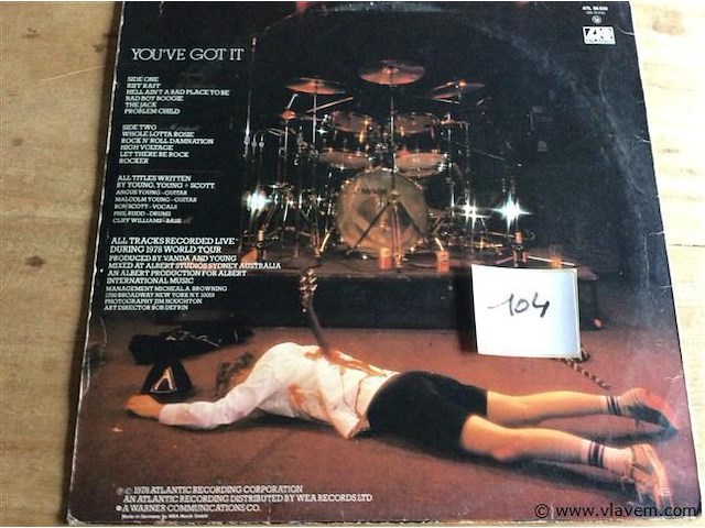 Lp ac/dc - afbeelding 2 van  2