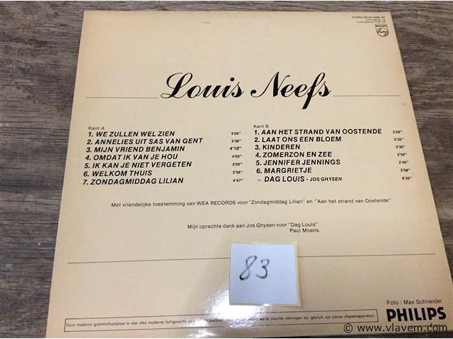 Lp l. neefs - afbeelding 2 van  2