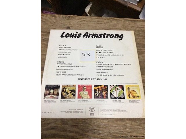 Lp louis armstrong - afbeelding 2 van  2