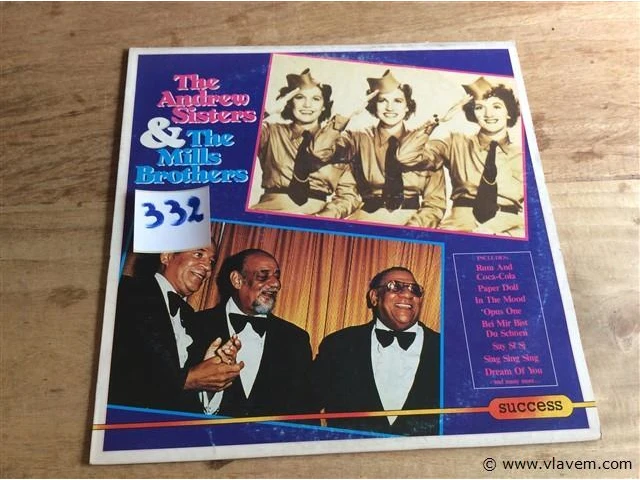 Lp the andrews sisters & the mills brothers - afbeelding 1 van  1
