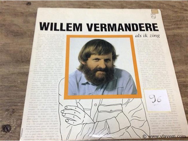 Lp willem vermandere getekend - afbeelding 1 van  2
