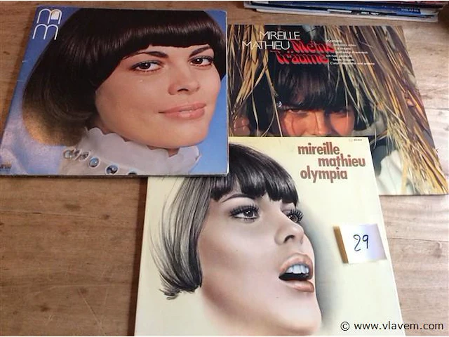 Lp's mireille mathieu 3stuks - afbeelding 1 van  3