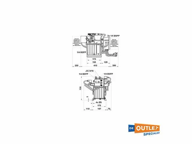 Ls power assist hydraulic power steering pack 24v - 2203890 - afbeelding 4 van  4