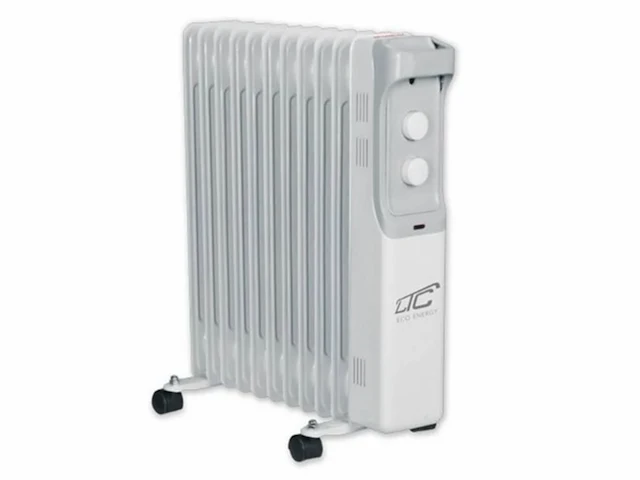 Ltc elektrische olieverwarming 11 vinnen 2500w wit - afbeelding 1 van  1