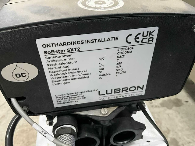 Lubron softstar sxt2 waterontharder - afbeelding 6 van  6