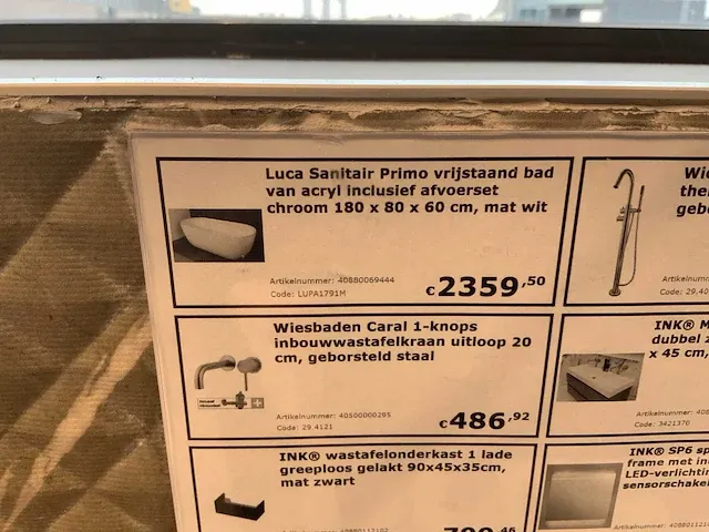 Luca primo vrijstaand bad - afbeelding 7 van  7
