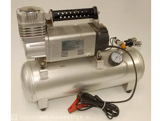 Luchtcompressor, aluminiumtank - afbeelding 1 van  3