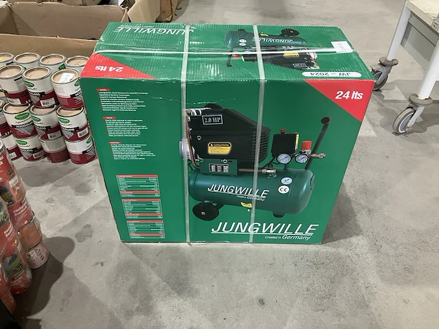 Luchtcompressor, jungwille, jw-2024, groen - afbeelding 1 van  4