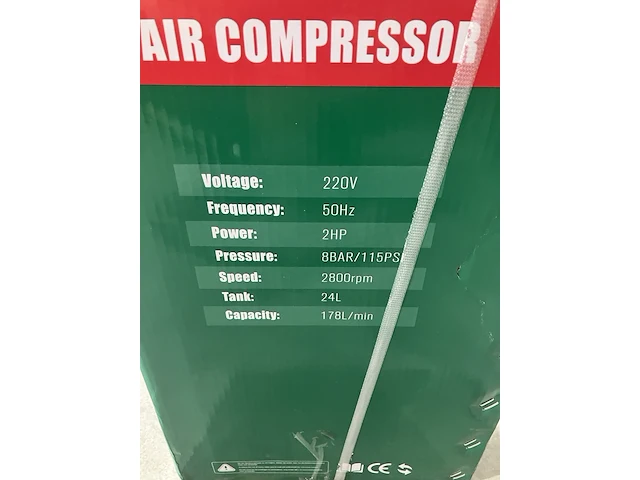 Luchtcompressor, jungwille, jw-2024, groen - afbeelding 3 van  4