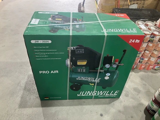 Luchtcompressor, jungwille, jw-2024, groen - afbeelding 4 van  4