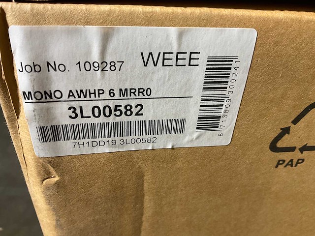 Lucht/water-warmtepomp 6kw - blw mono met verwarmingselement - afbeelding 6 van  10