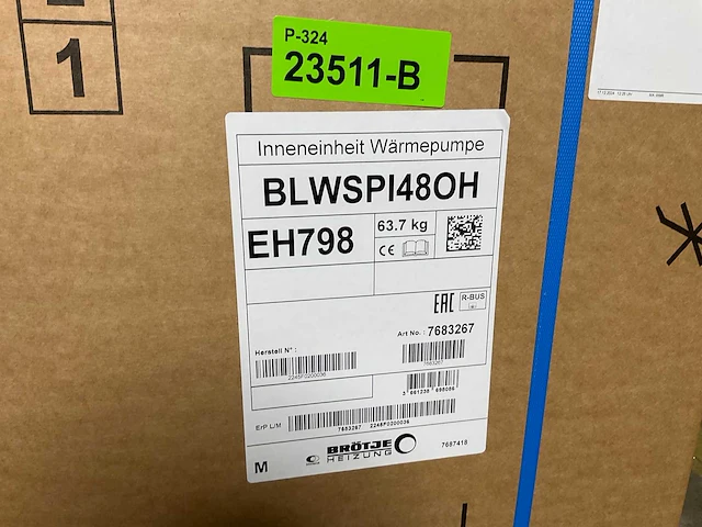 Lucht/water-warmtepomp 8 kw - blw split-p (c) (4x) - afbeelding 9 van  11