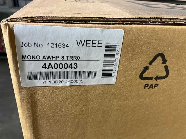 Lucht/water-warmtepomp 8kw - blw mono met verwarmingselement - afbeelding 8 van  10