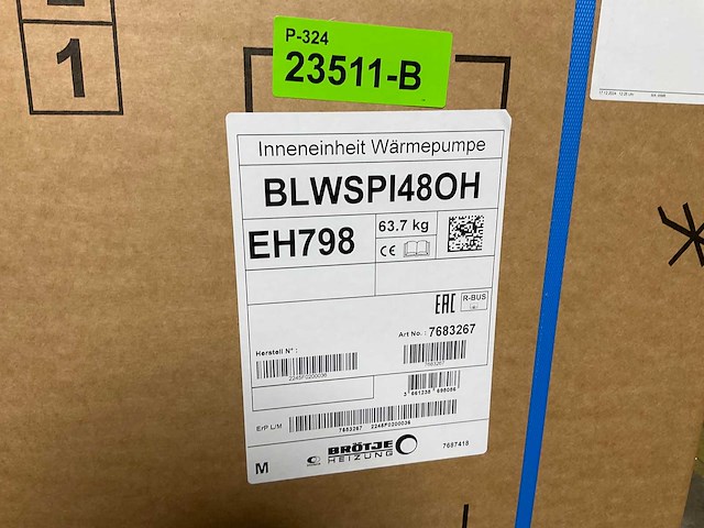 Lucht/water-warmtepomp 8kw - blw split-p (c) (4x) - afbeelding 10 van  11