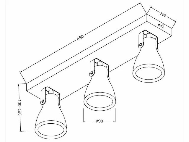 Lucide - concri-led - 05910/15/30 - plafondlampen (4x) - afbeelding 4 van  8