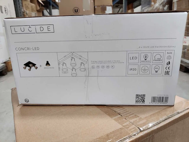 Lucide - concri-led - 05910/19/30 - plafondlampen (2x) - afbeelding 5 van  7
