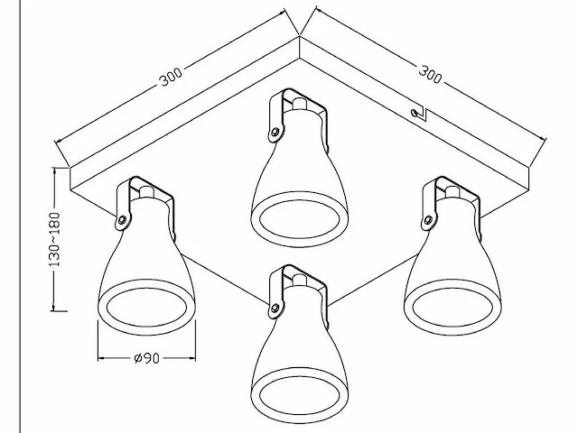 Lucide - concri-led - 05910/19/30 - plafondlampen (2x) - afbeelding 7 van  7