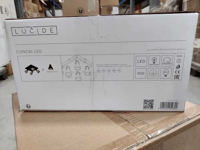 Lucide - concri-led - 12160/14/67 - plafondlampen (2x) - afbeelding 5 van  7