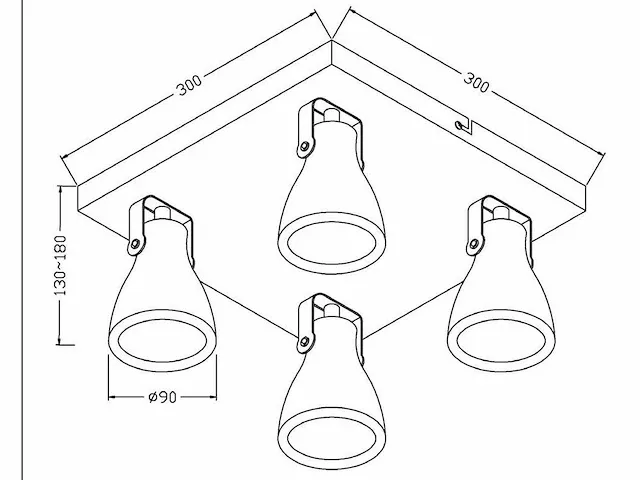 Lucide - concri-led - 12160/14/67 - plafondlampen (2x) - afbeelding 7 van  7