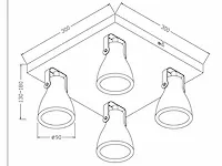 Lucide - concri-led - 12160/14/67 - plafondlampen (2x) - afbeelding 7 van  7