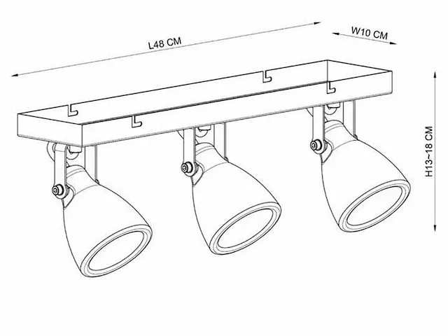 Lucide - concri-led - 12160/14/67 - plafondlampen (4x) - afbeelding 8 van  8