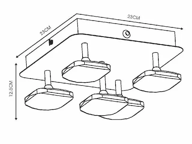 Lucide - hana-led - 05913/20/36 - plafondlampen (4x) - afbeelding 2 van  8