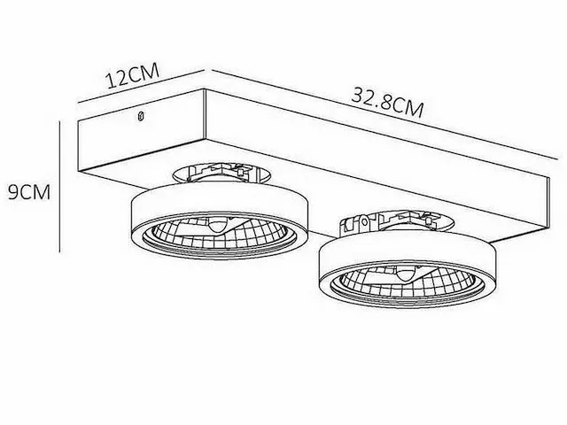 Lucide - nenad ar111 - 08425/04/31 - plafondlampen (10x) - afbeelding 3 van  7