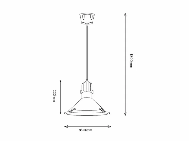 Lucide - tonga - hanglamp (6x) - afbeelding 3 van  7