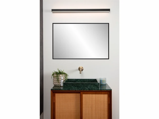Lucide alexa wandlamp badkamer led 1x13w 3000k ip44 zwart 04210/13/30 - afbeelding 4 van  6