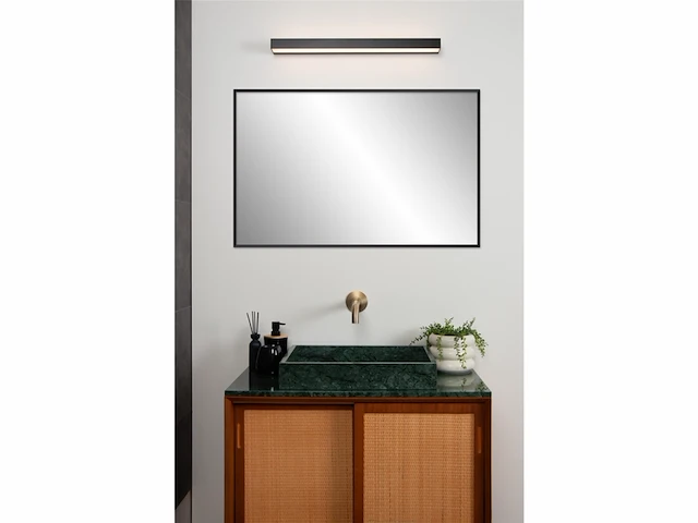 Lucide alexa wandlamp badkamer led 1x8w 3000k ip44 zwart - afbeelding 4 van  4