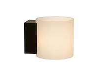 Lucide badkamer wandlamp jelte ip44 zwart - afbeelding 1 van  2