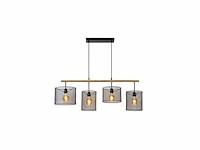 Lucide baskett hanglamp 4xe27 zwart - afbeelding 1 van  2