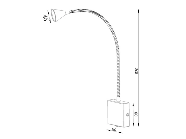 Lucide buddy bedlamp / wandlamp led 1x4w 4000k wit - afbeelding 3 van  3