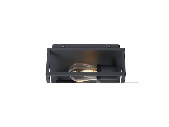 Lucide carlyn plafondlamp badkamer 2xe14 ip54 zwart - afbeelding 4 van  4