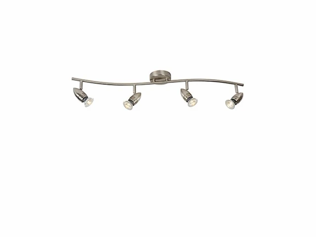 Lucide caro- plafondspot - led - gu10-4x5w 2700k - mat chroom - afbeelding 1 van  2
