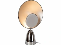 Lucide castamar - tafellamp - 255 cm - led - 1x8w 2100k - chroom - afbeelding 1 van  3