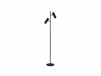 Lucide clubs vloerlamp 2xgu10 zwart - afbeelding 1 van  1