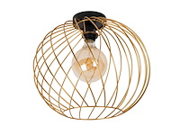 Lucide danza plafondlamp 40 cm 1xe27 mat goud/messing - afbeelding 1 van  2