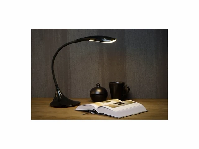 Lucide emil - bureaulamp - led dimbaar - 1x45w 3000k - zwart - afbeelding 2 van  2