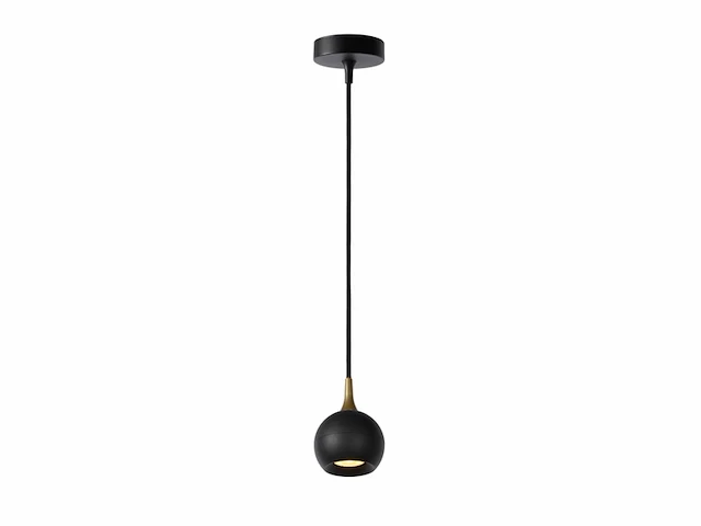 Lucide favori hanglamp 9 cm 1xgu10 zwart - afbeelding 1 van  4