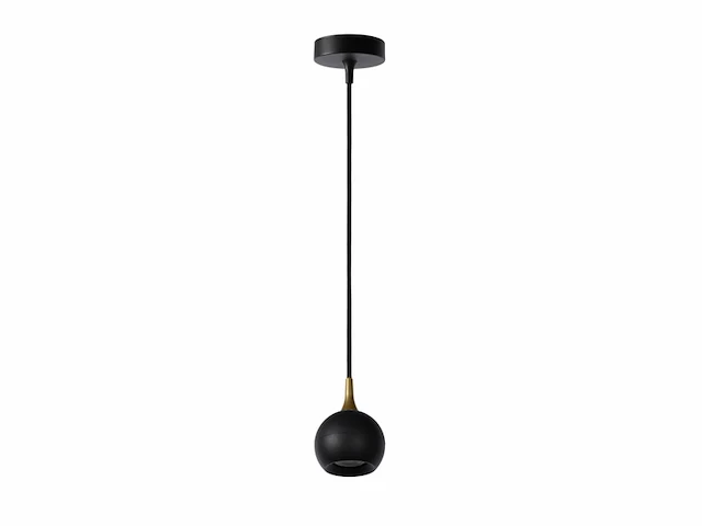 Lucide favori hanglamp 9 cm 1xgu10 zwart - afbeelding 3 van  4