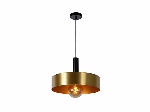 Lucide giada hanglamp 40 cm 1xe27 mat goud/messing - afbeelding 1 van  3