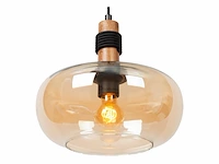 Lucide ilona hanglamp 30 cm 1xe27 amber - afbeelding 1 van  4