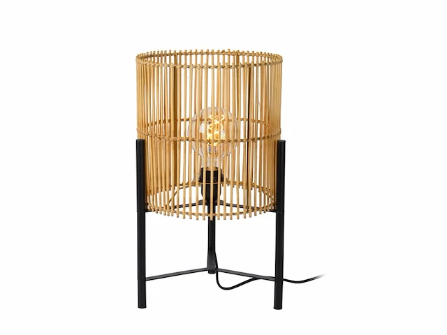 Lucide jantine tafellamp 30 cm 1xe27 naturel - afbeelding 1 van  3