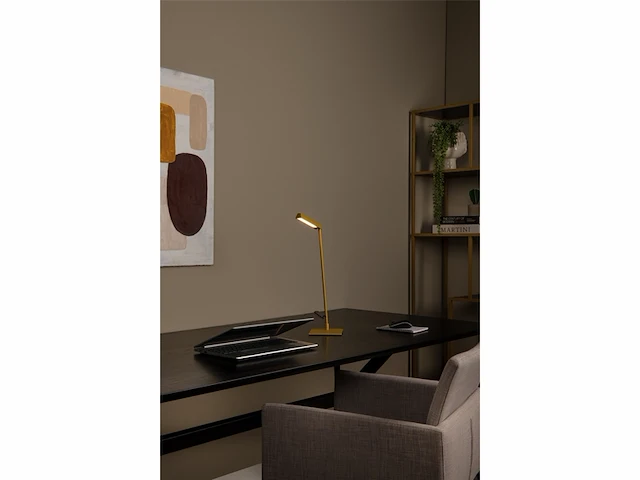 Lucide lavale bureaulamp led dimbaar 1x3w 2700k okergeel - afbeelding 3 van  5