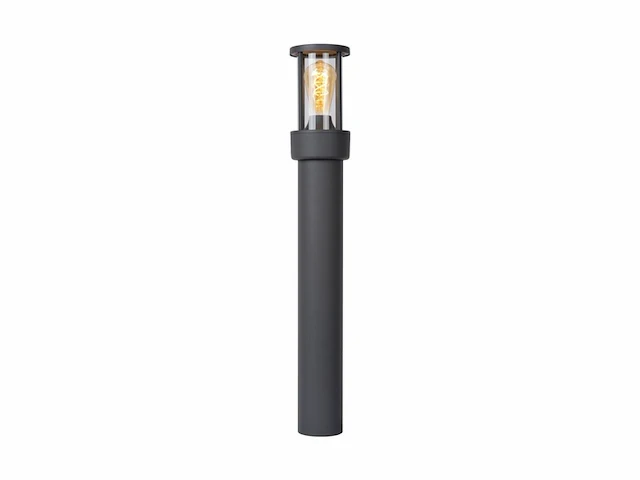 Lucide lori sokkellamp 1xe27 ip44 dagnacht sensor antraciet - afbeelding 1 van  2