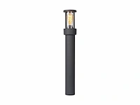 Lucide lori sokkellamp 1xe27 ip44 dagnacht sensor antraciet - afbeelding 1 van  2