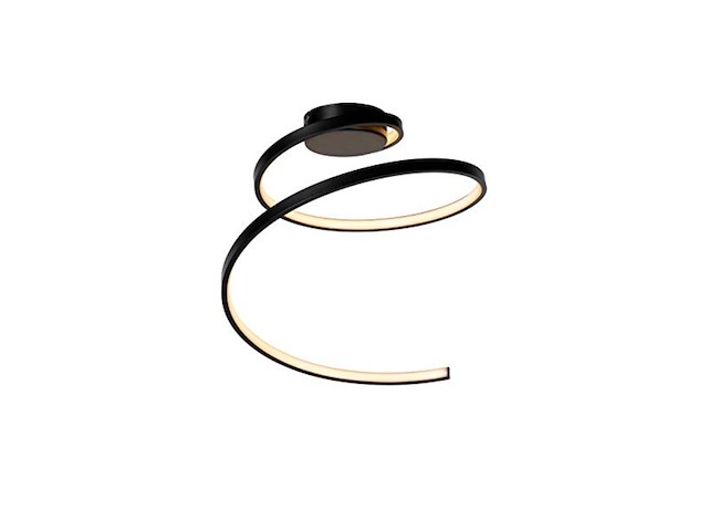 Lucide maxence plafondlamp 46 cm led 3 stepdim 1x24w 3000k zwart - afbeelding 1 van  2