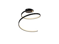 Lucide maxence plafondlamp 46 cm led 3 stepdim 1x24w 3000k zwart - afbeelding 1 van  2